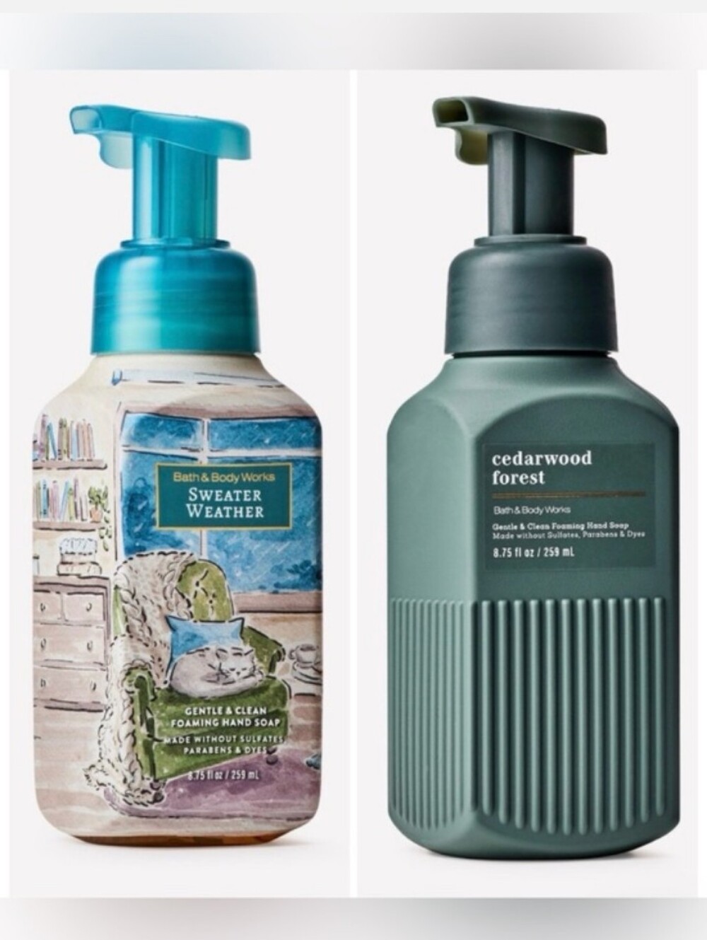 Bath & Body Works-2pc Foaming Hand Soap Duo 🩵💚